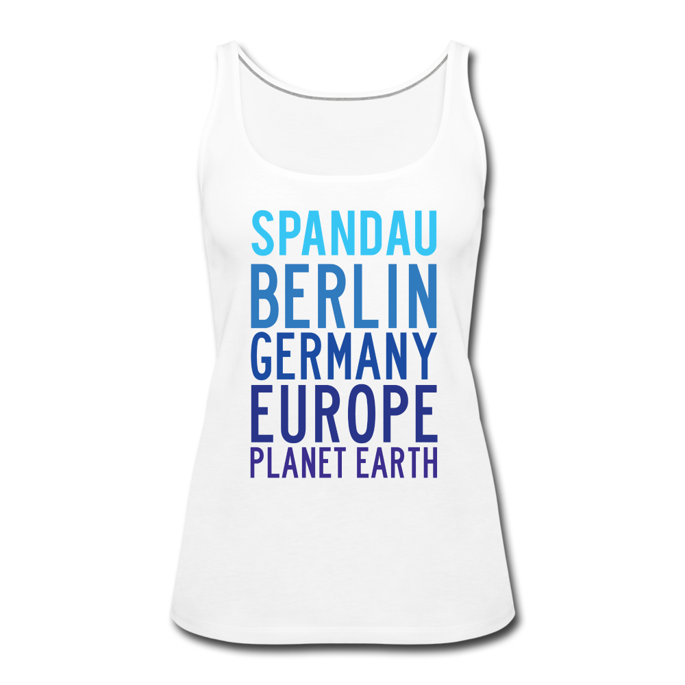Spandau Planet Earth - Frauen Premium Tank Top - white