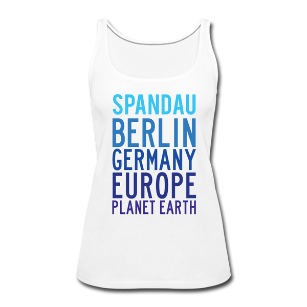 Spandau Planet Earth - Frauen Premium Tank Top - white