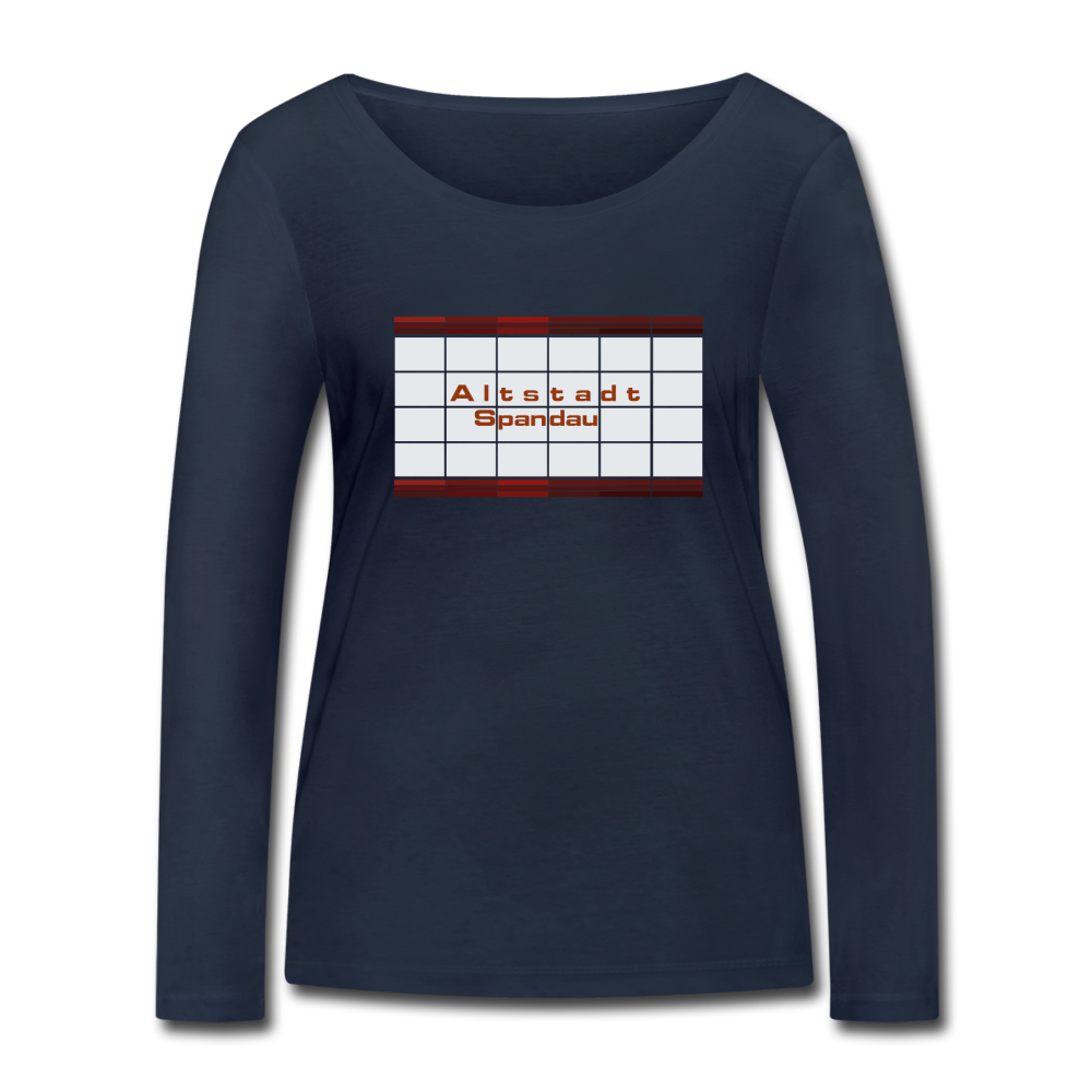 Altstadt Spandau - Frauen Bio Langarmshirt - navy