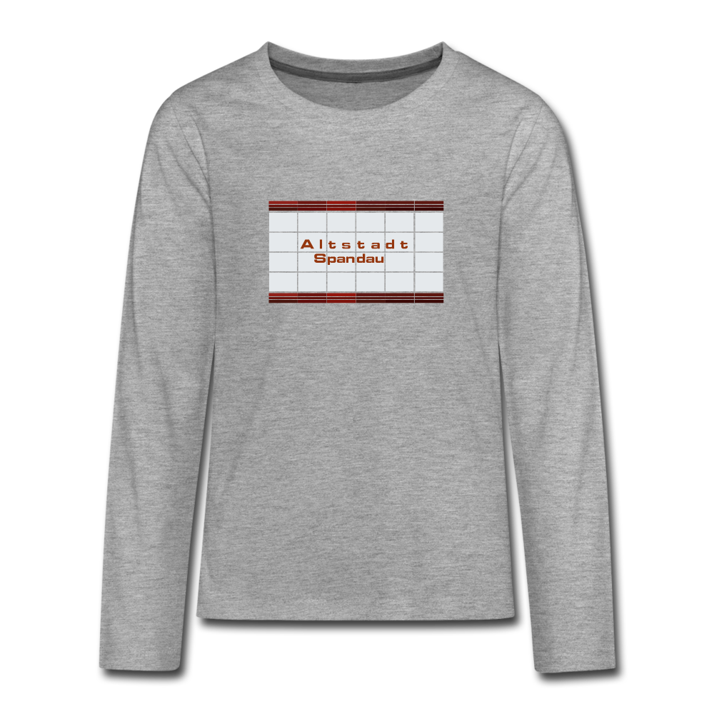 Altstadt Spandau - Teenager Langarmshirt - heather grey