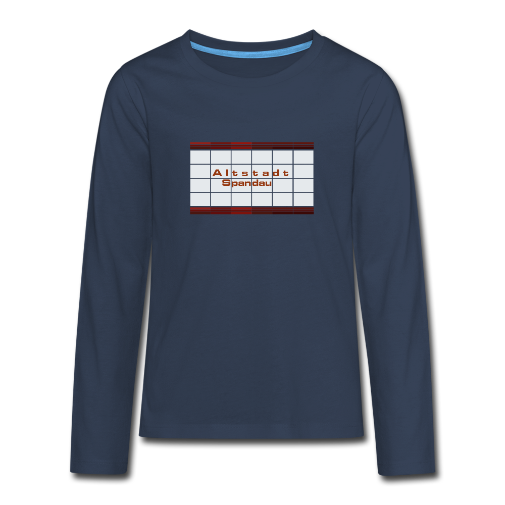 Altstadt Spandau - Teenager Langarmshirt - navy