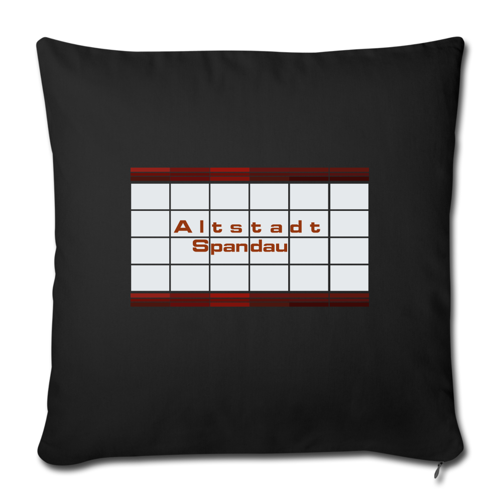 Altstadt Spandau - Sofakissen mit Füllung (45 x 45 cm) - black