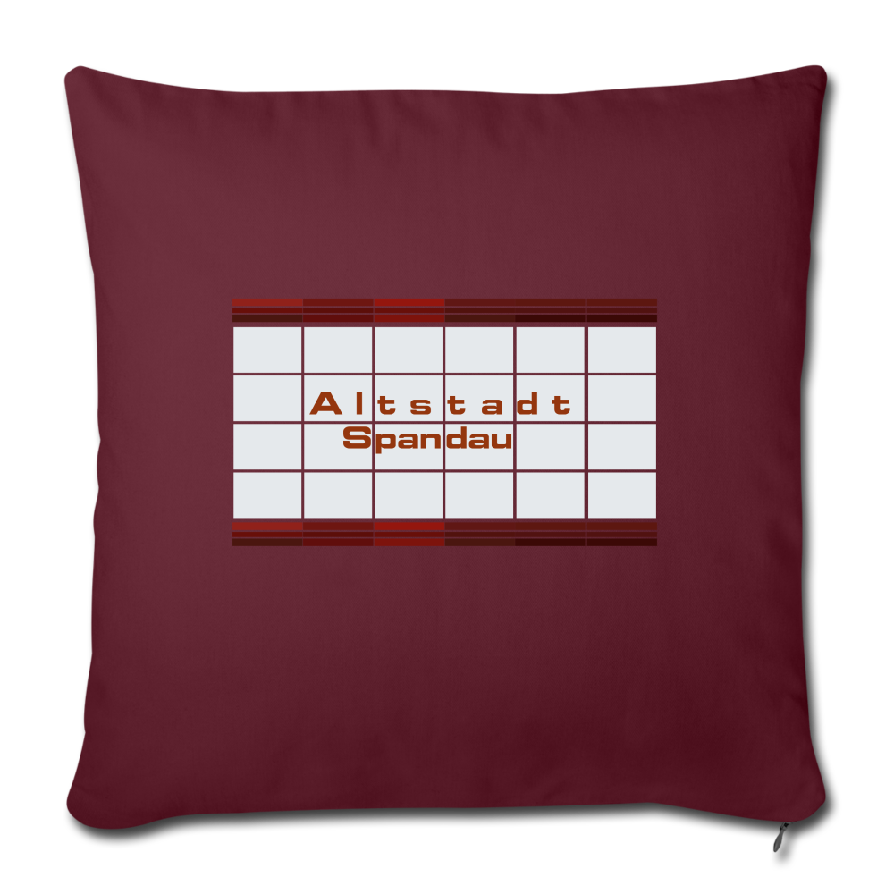 Altstadt Spandau - Sofakissen mit Füllung (45 x 45 cm) - burgundy