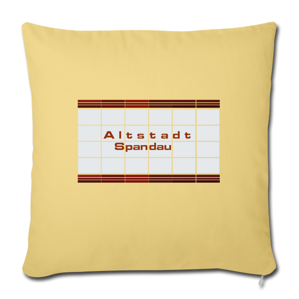 Altstadt Spandau - Sofakissen mit Füllung (45 x 45 cm) - washed yellow