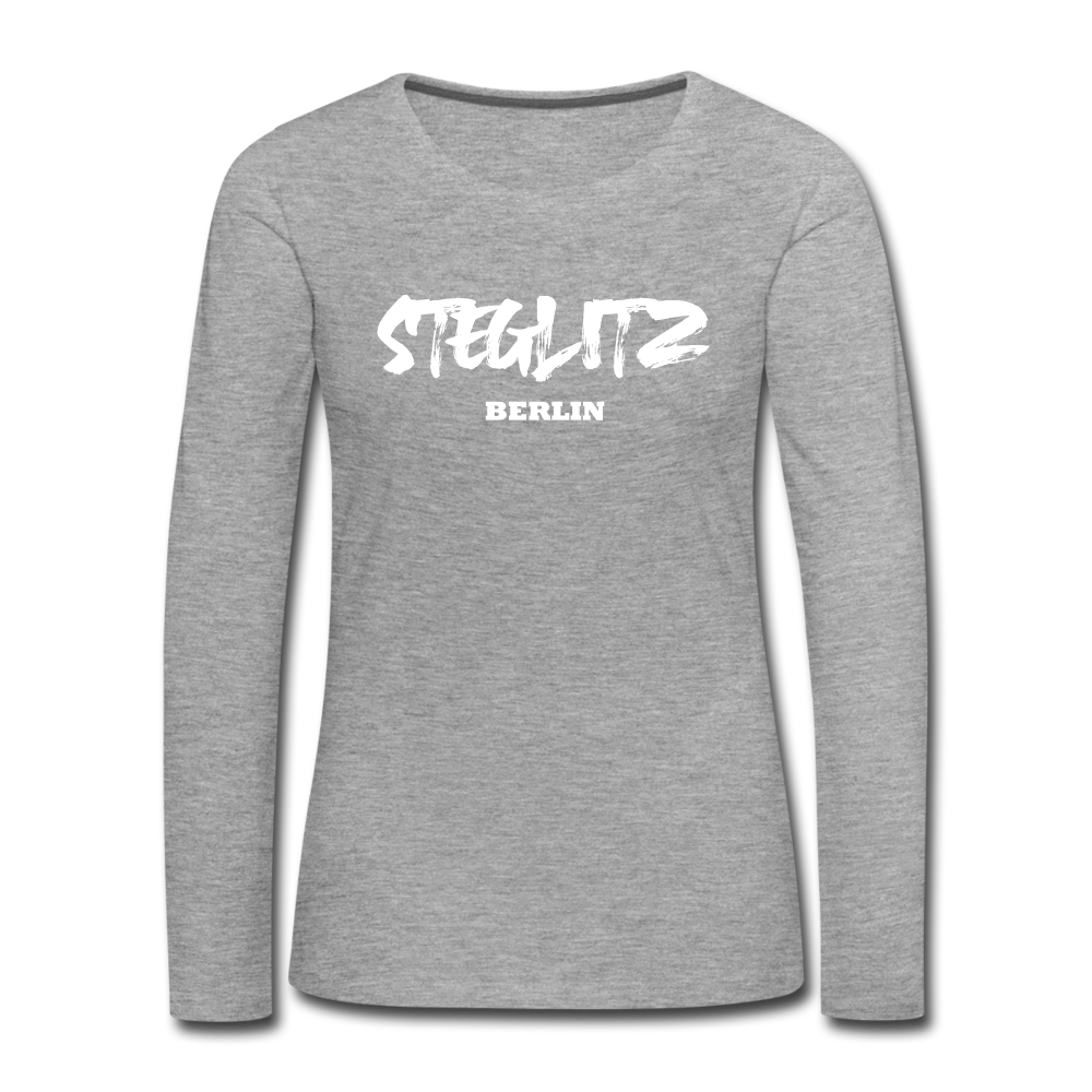 Steglitz - Frauen Premium Langarmshirt - heather grey