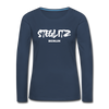 Steglitz - Frauen Premium Langarmshirt - navy