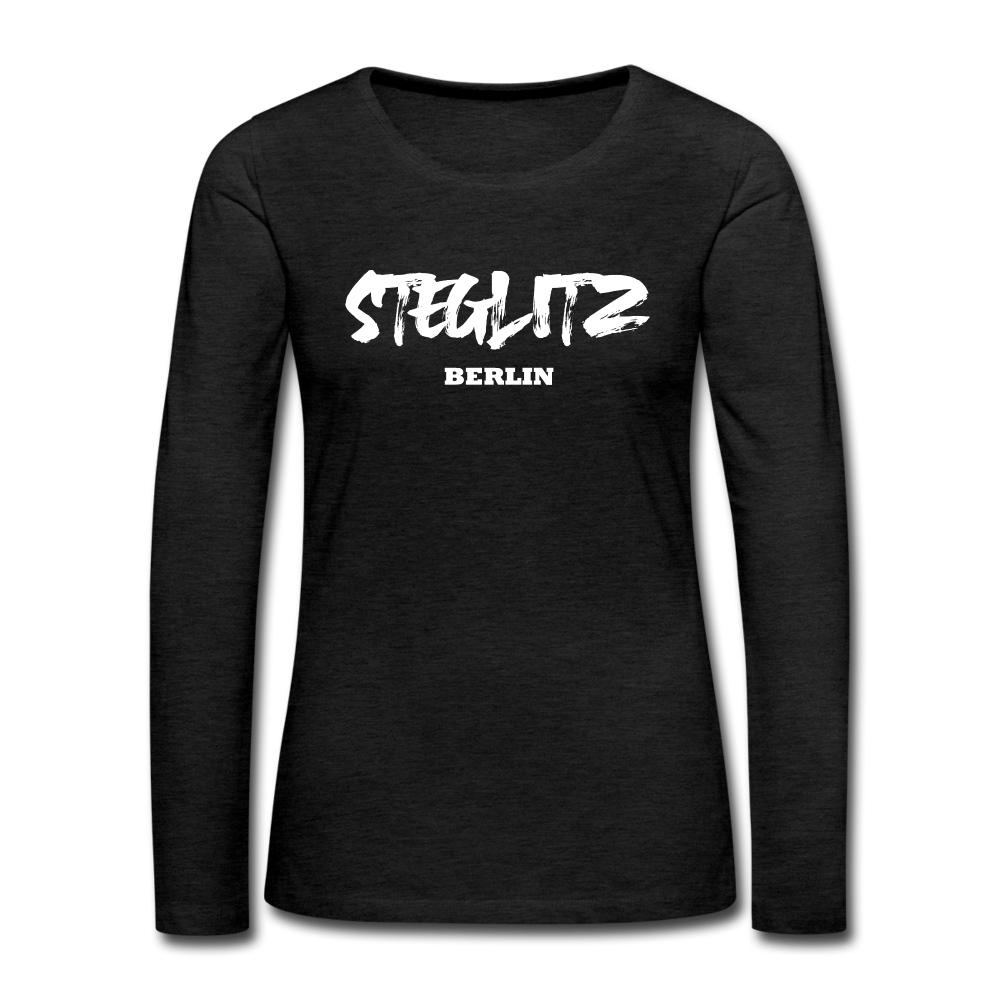 Steglitz - Frauen Premium Langarmshirt - charcoal grey
