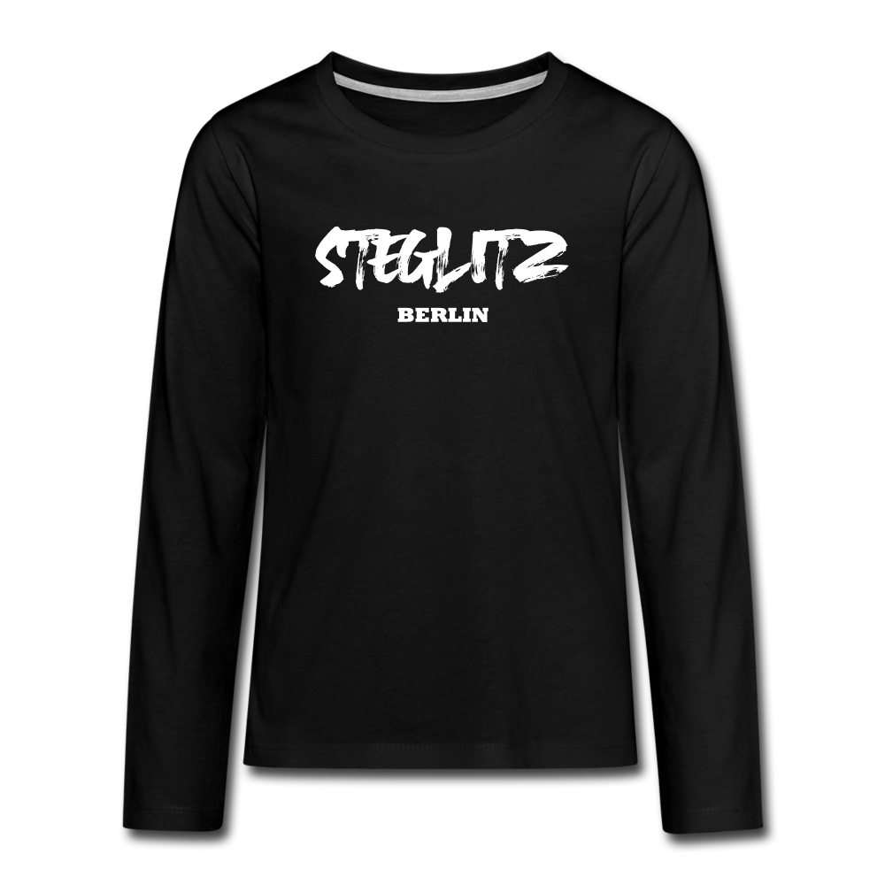 Steglitz - Teenager Langarmshirt - black
