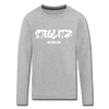 Steglitz - Kinder Langarmshirt - heather grey