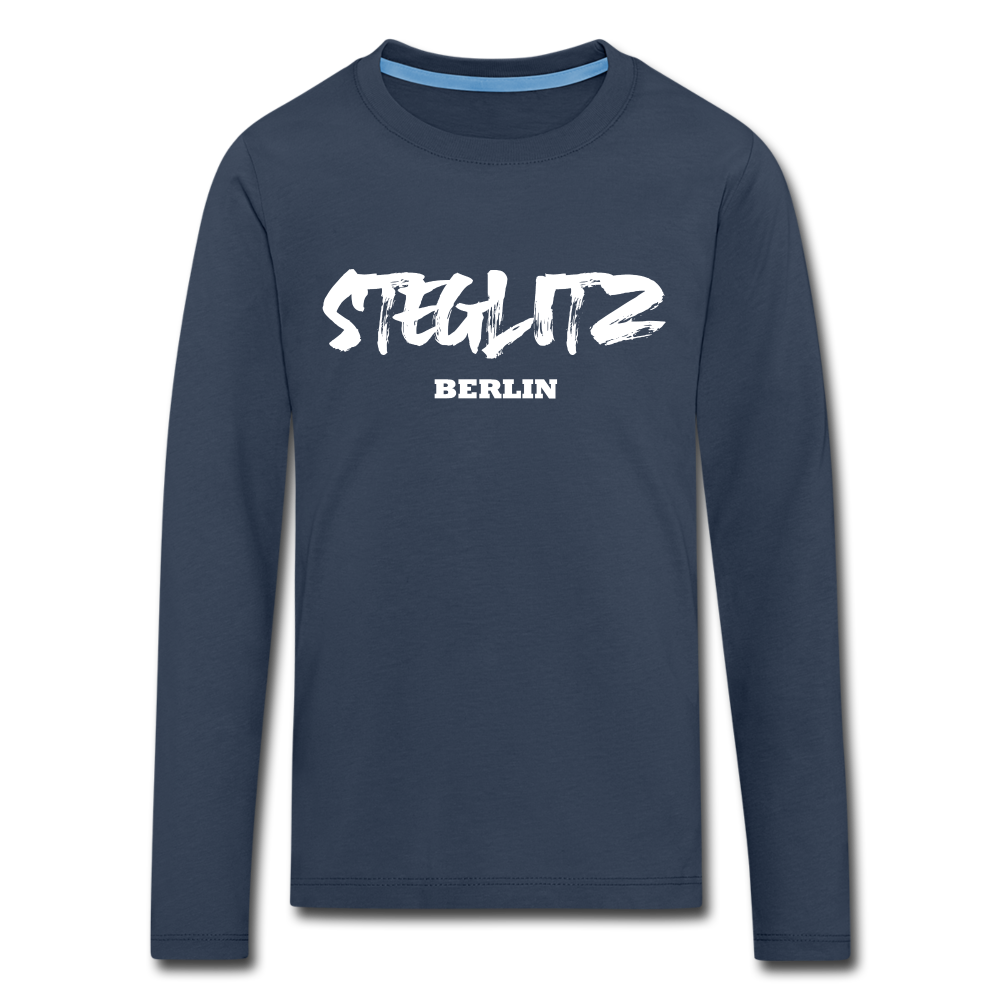 Steglitz - Kinder Langarmshirt - navy