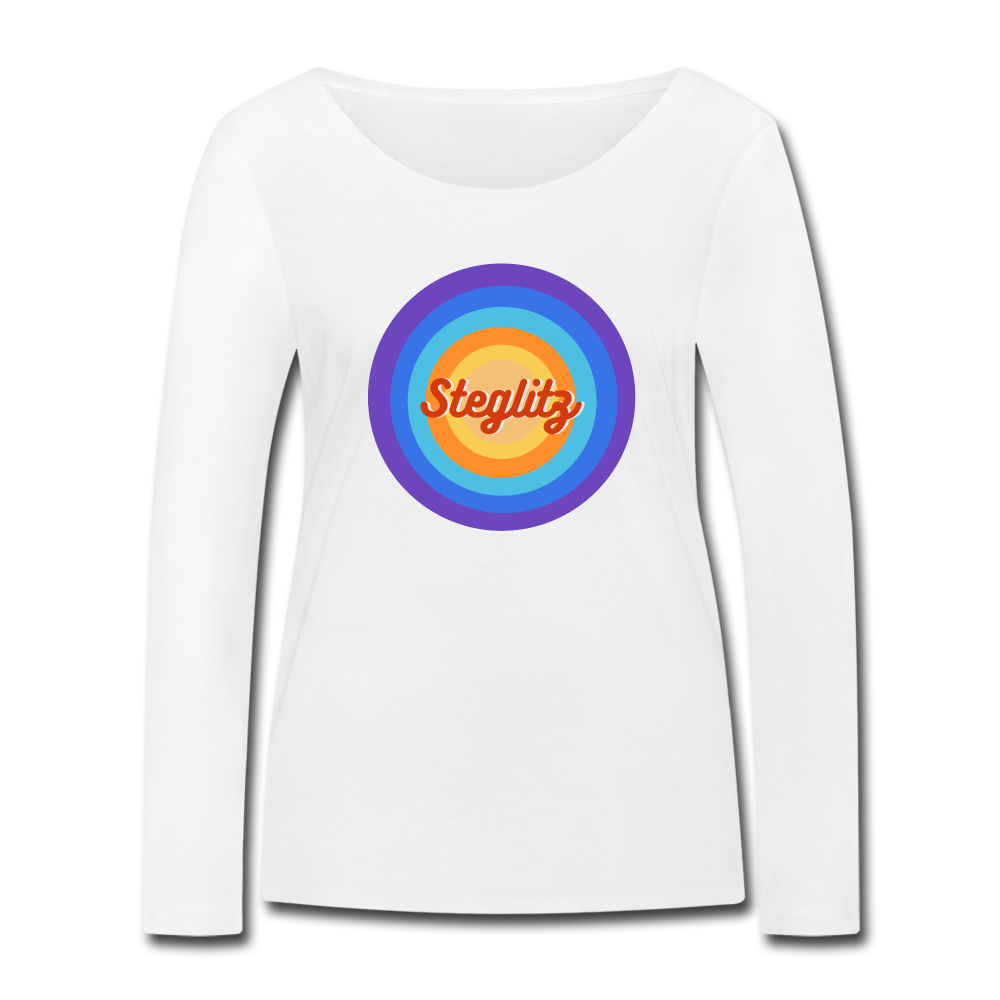 Steglitz Retro - Frauen Bio Langarmshirt - white