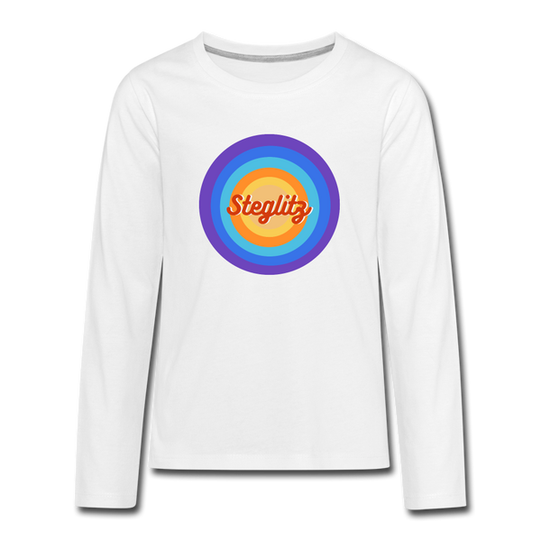 Steglitz Retro - Teenager Langarmshirt - white