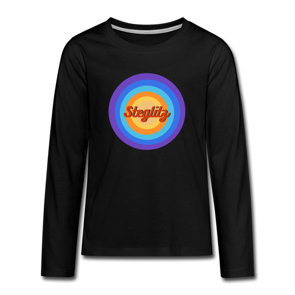 Steglitz Retro - Teenager Langarmshirt - black