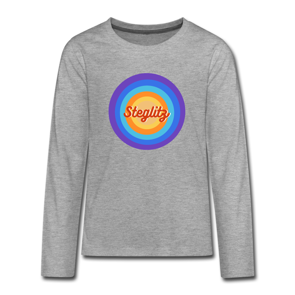 Steglitz Retro - Teenager Langarmshirt - heather grey