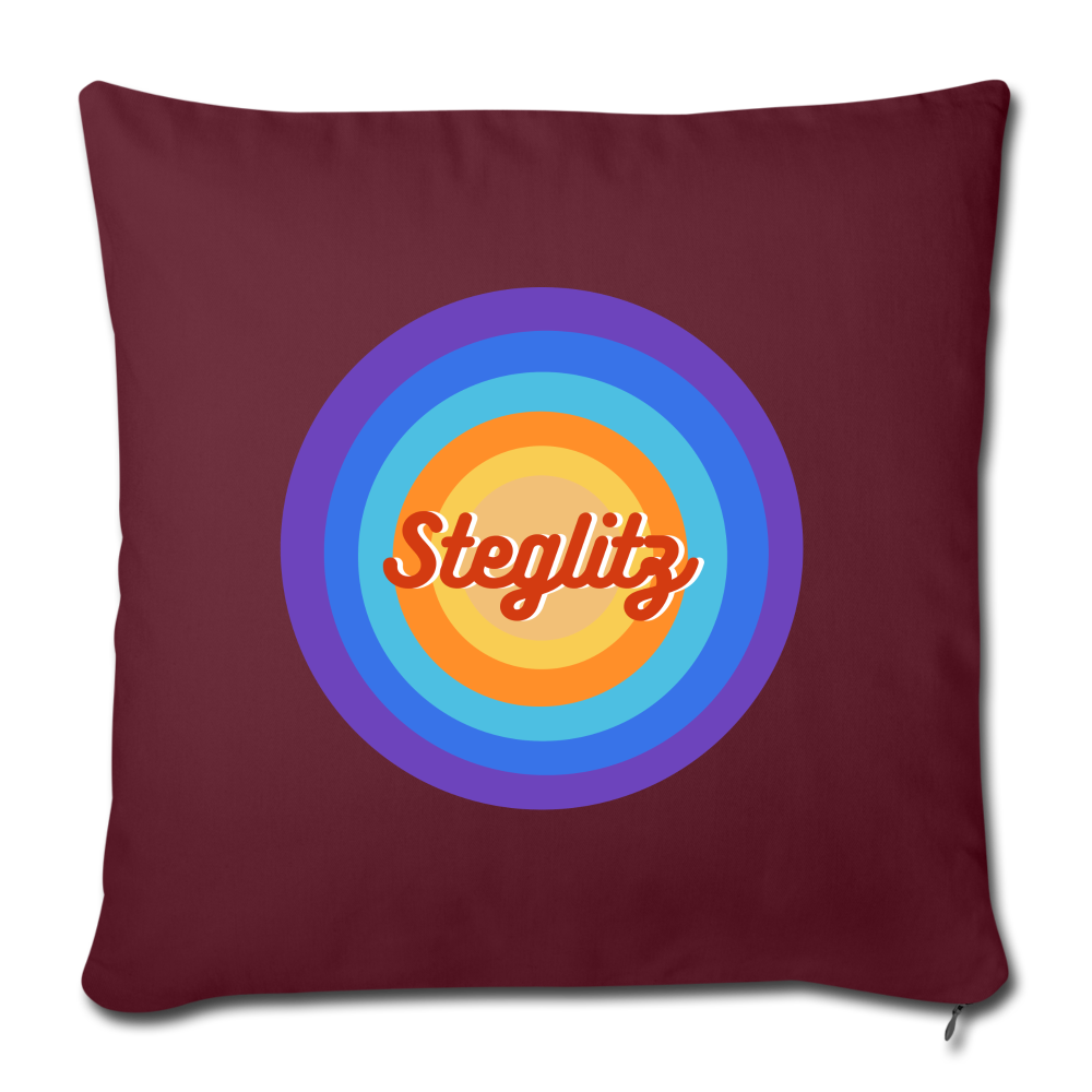 Steglitz Retro - Sofakissen mit Füllung (45 x 45 cm) - burgundy