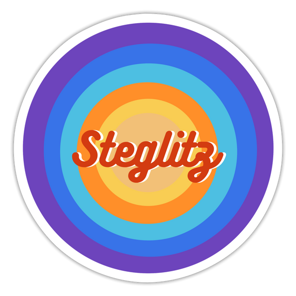 Steglitz Retro - Aufkleber - white matte