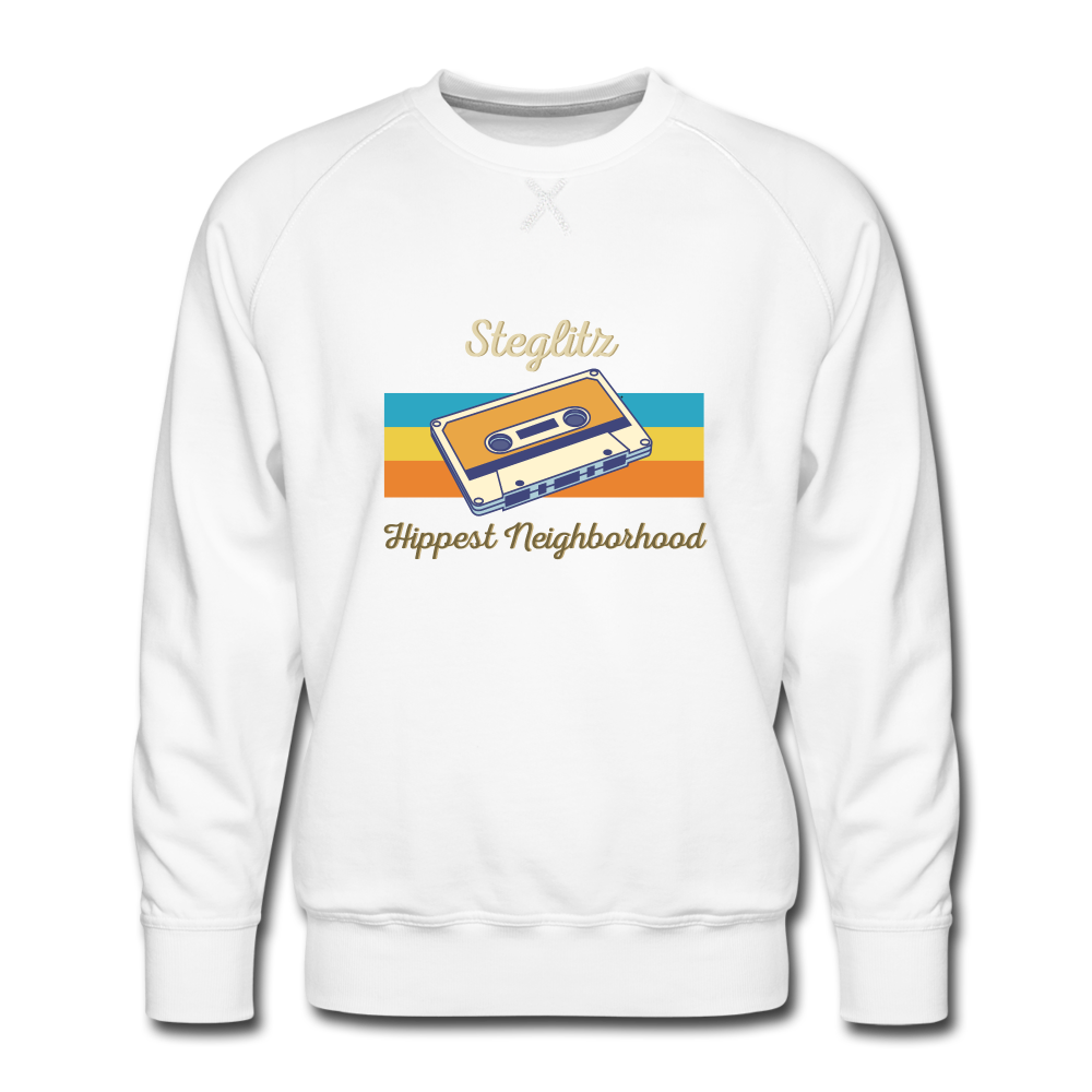 Steglitz Hippest Neighborhood - Männer Premium Sweatshirt - white