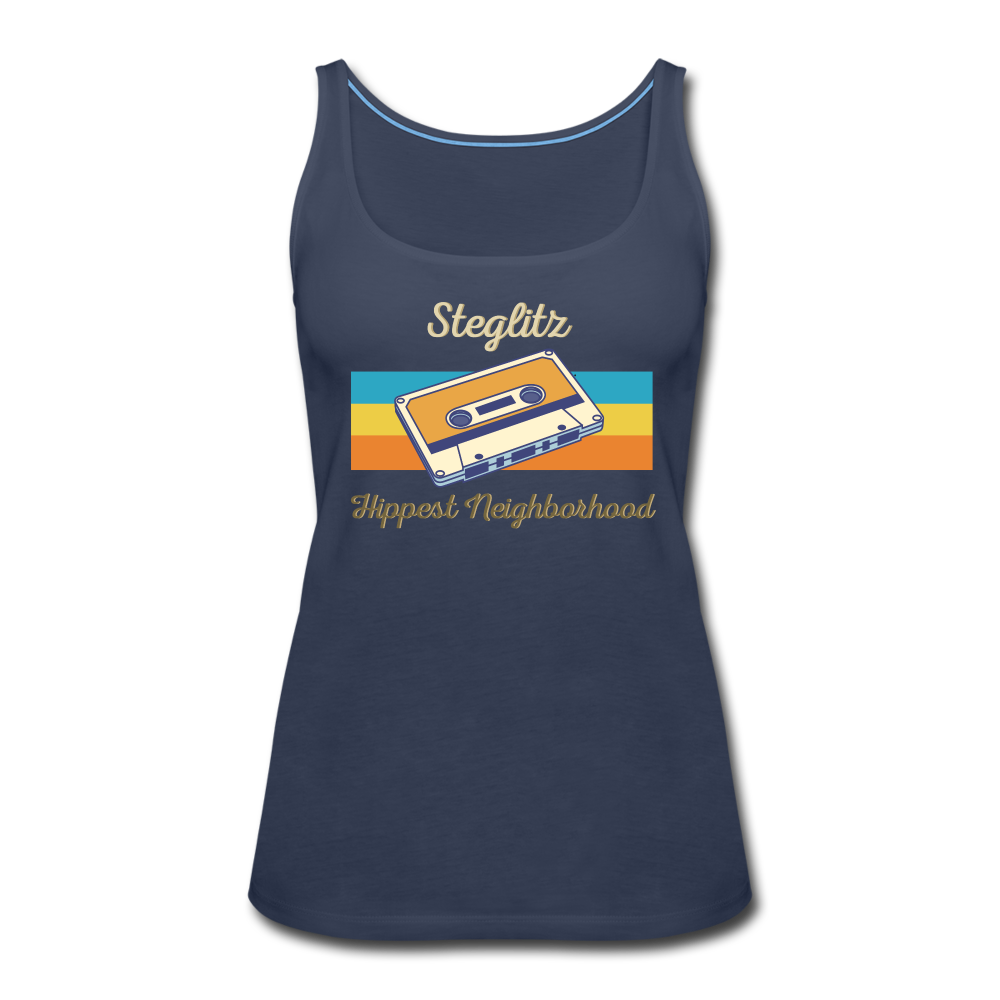Steglitz Hippest Neighborhood - Frauen Premium Tank Top - navy