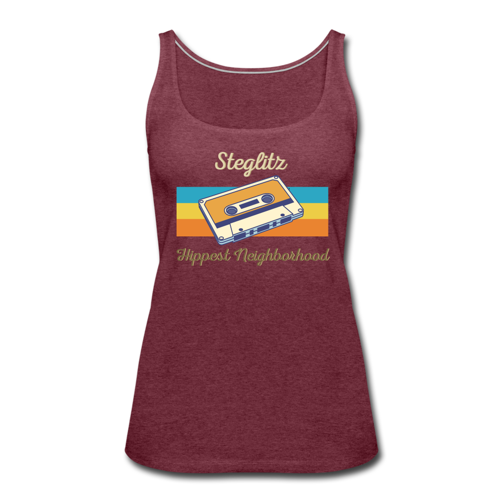 Steglitz Hippest Neighborhood - Frauen Premium Tank Top - heather burgundy