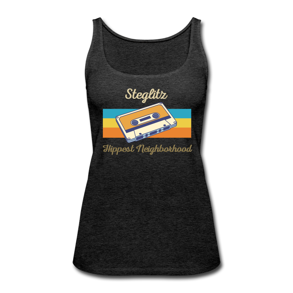 Steglitz Hippest Neighborhood - Frauen Premium Tank Top - charcoal grey