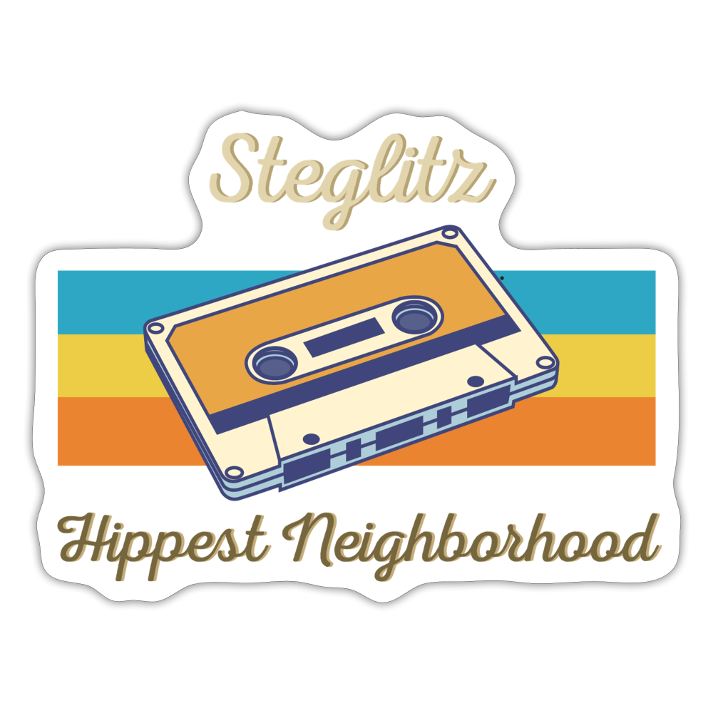 Steglitz Hippest Neighborhood - Aufkleber - white matte