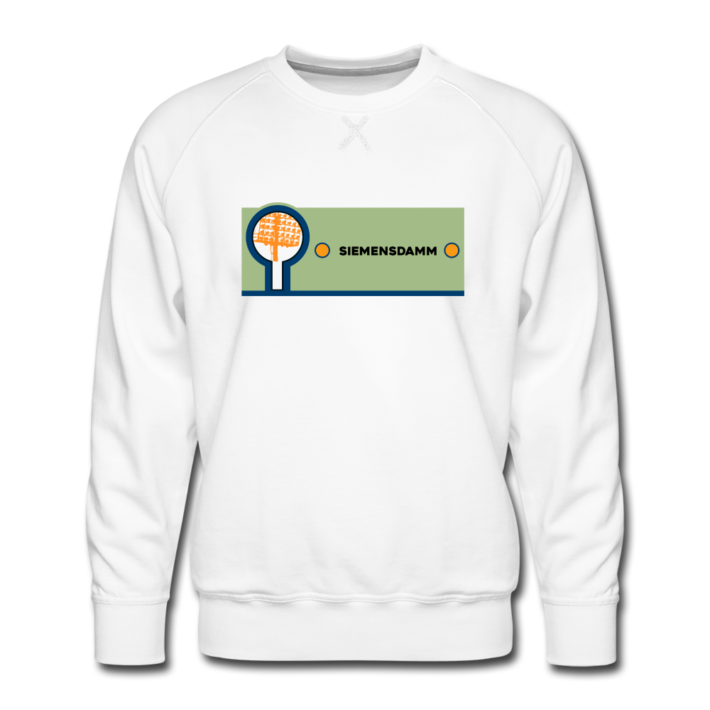 Siemensdamm - Männer Premium Sweatshirt - white