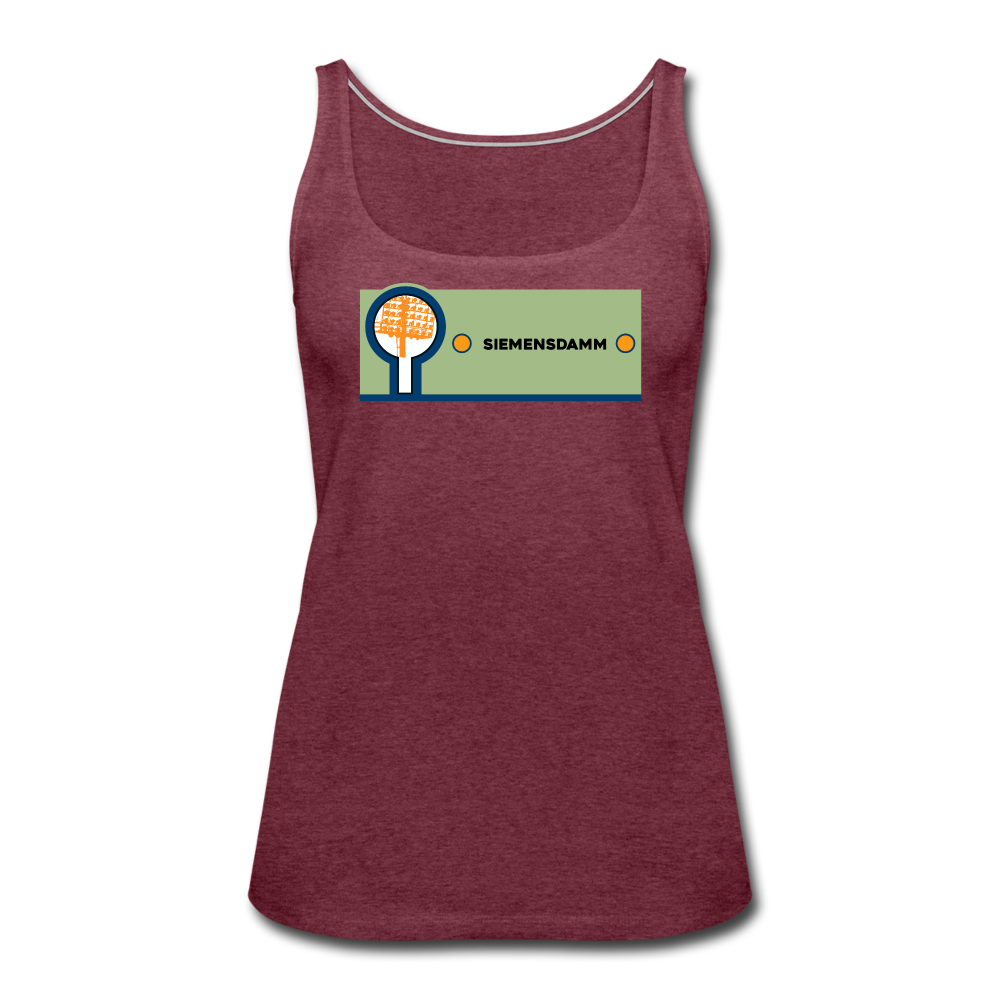 Siemensdamm - Frauen Premium Tank Top - heather burgundy