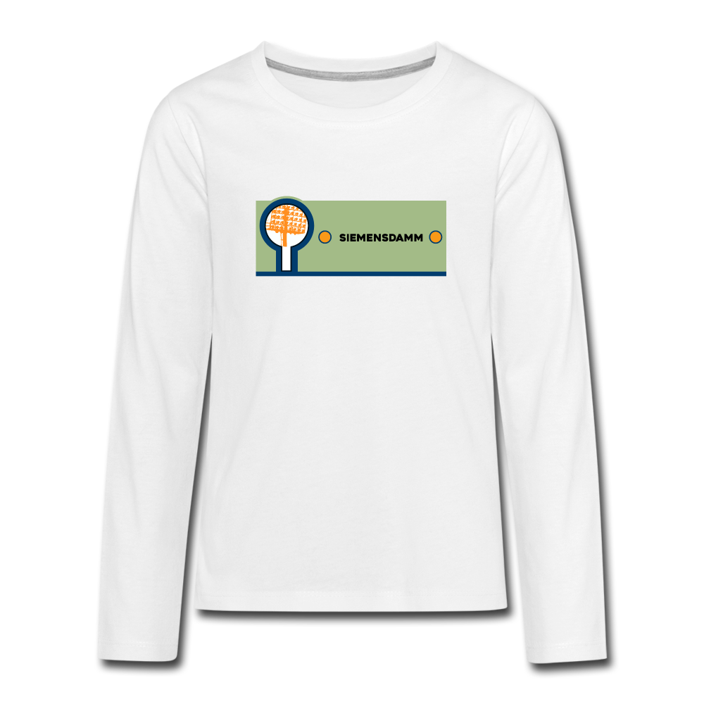 Siemensdamm - Teenager Langarmshirt - white