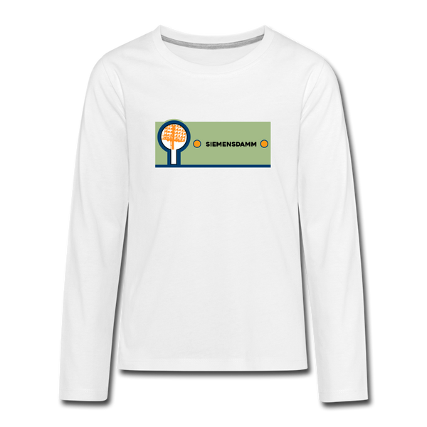 Siemensdamm - Teenager Langarmshirt - white