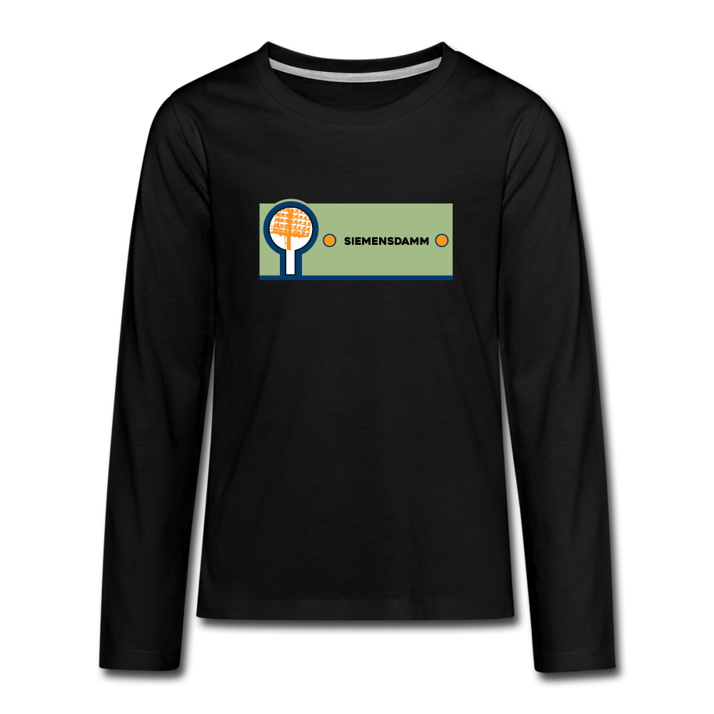 Siemensdamm - Teenager Langarmshirt - black