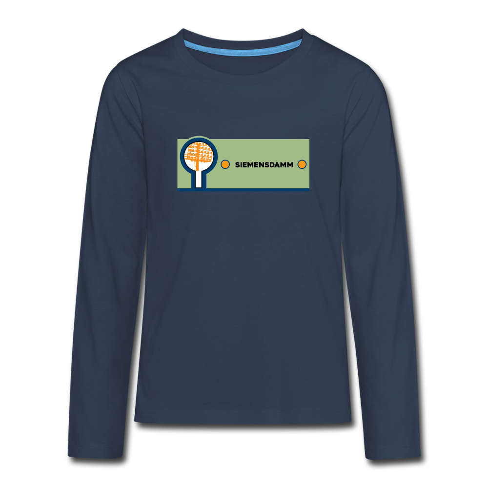 Siemensdamm - Teenager Langarmshirt - navy