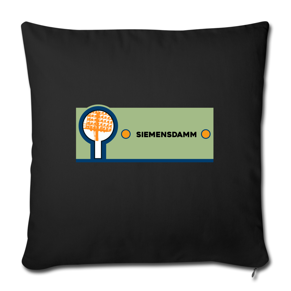 Siemensdamm - Sofakissen mit Füllung (45 x 45 cm) - black