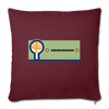 Siemensdamm - Sofakissen mit Füllung (45 x 45 cm) - burgundy
