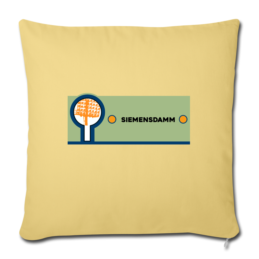 Siemensdamm - Sofakissen mit Füllung (45 x 45 cm) - washed yellow