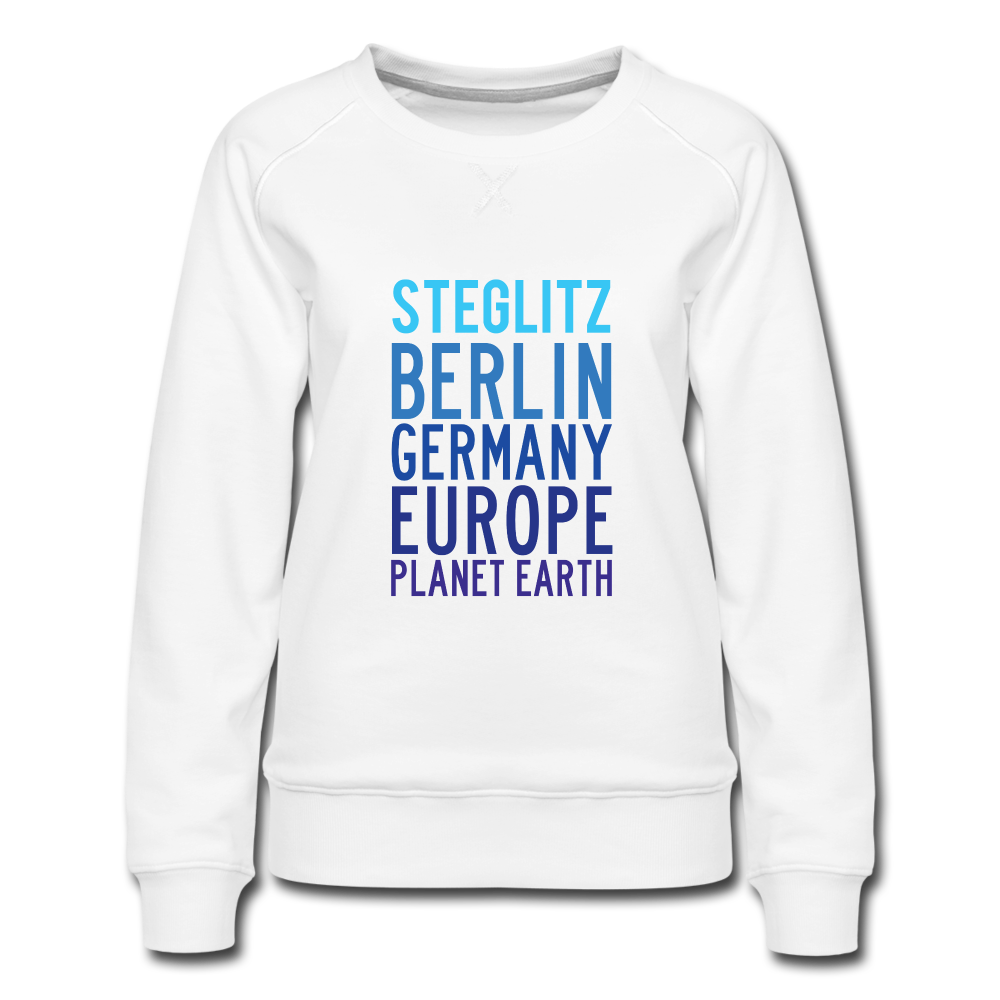 Steglitz Planet Earth - Frauen Premium Sweatshirt - white
