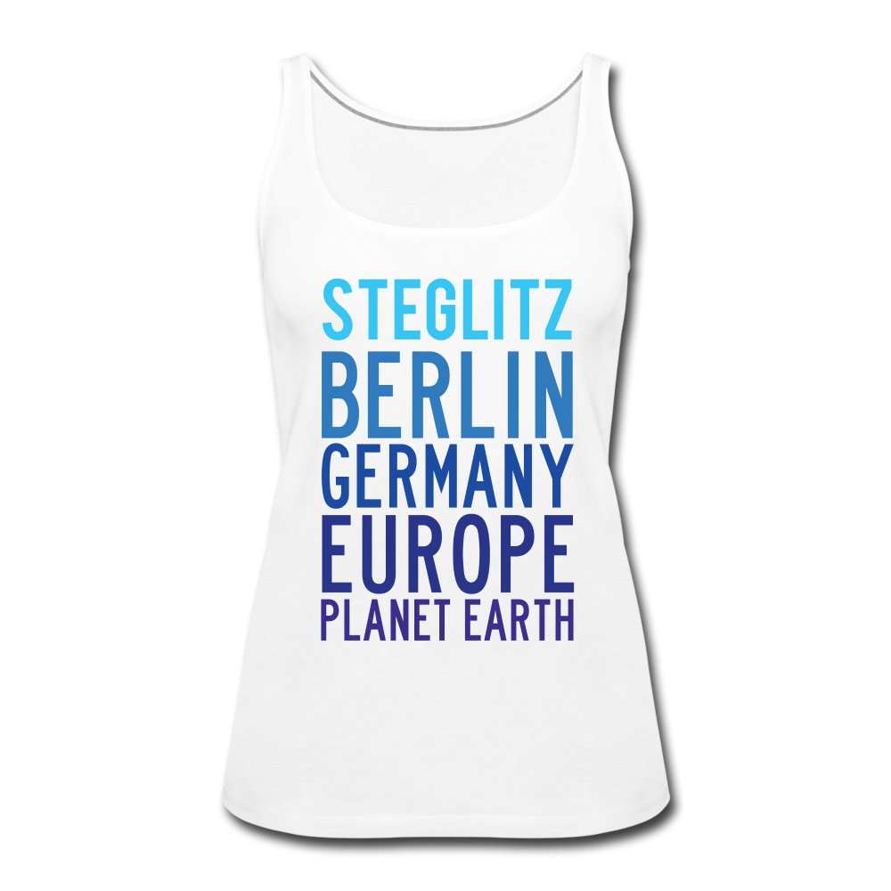 Steglitz Planet Earth - Frauen Premium Tank Top - white