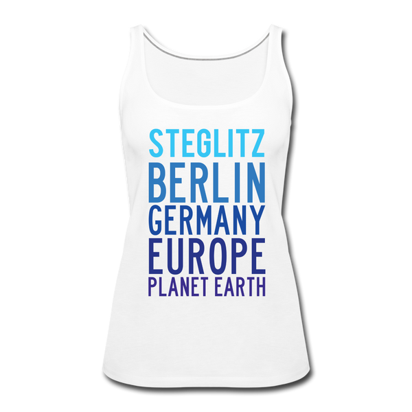 Steglitz Planet Earth - Frauen Premium Tank Top - white