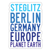 Steglitz Planet Earth - Aufkleber - white matte