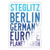Steglitz Planet Earth - Aufkleber - white glossy