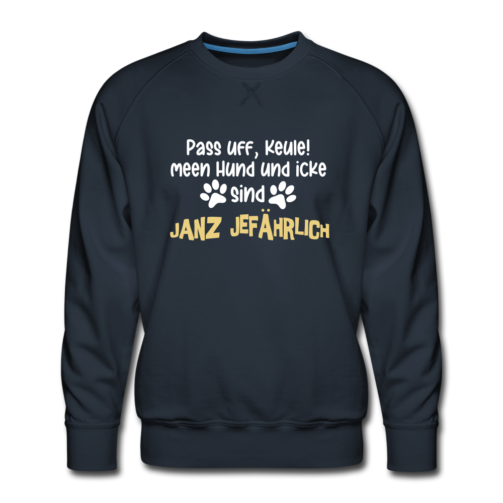 Janz Jefährlich - Männer Premium Sweatshirt - navy