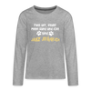 Janz Jefährlich - Teenager Langarmshirt - heather grey