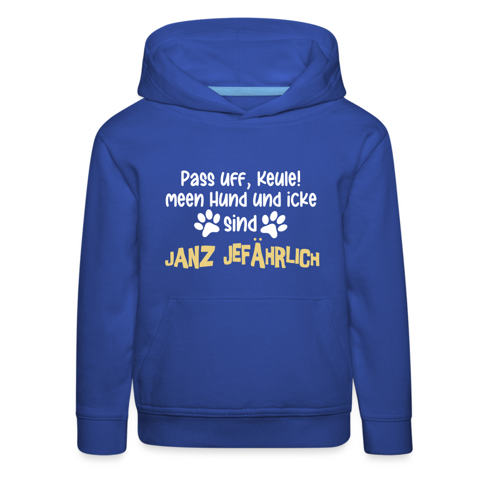 Janz Jefährlich - Kinder Premium Hoodie - royal blue