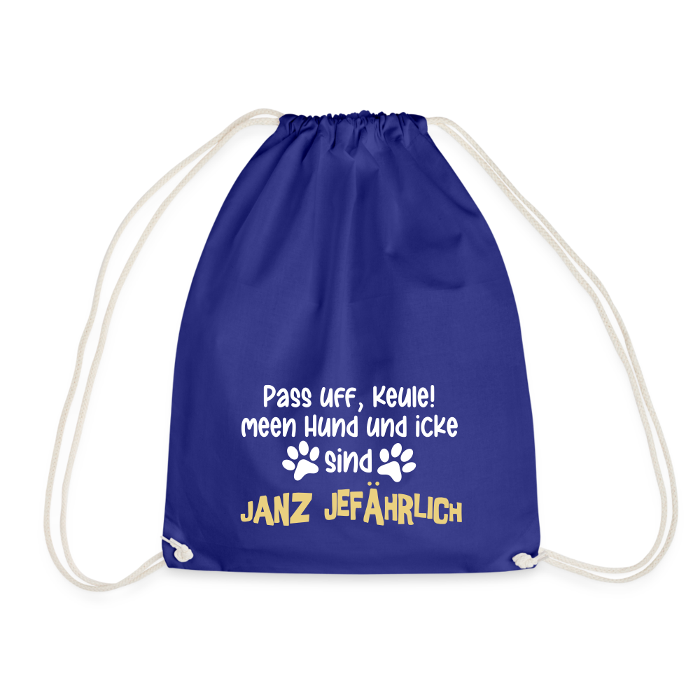 Janz Jefährlich - Turnbeutel - royal blue
