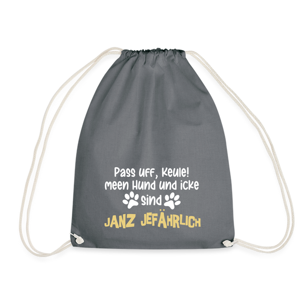 Janz Jefährlich - Turnbeutel - grey