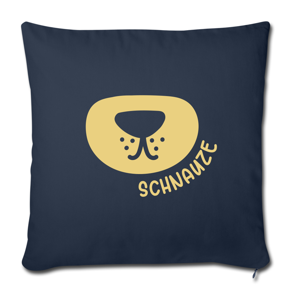 Schnauze - Sofakissen mit Füllung (45 x 45 cm) - navy
