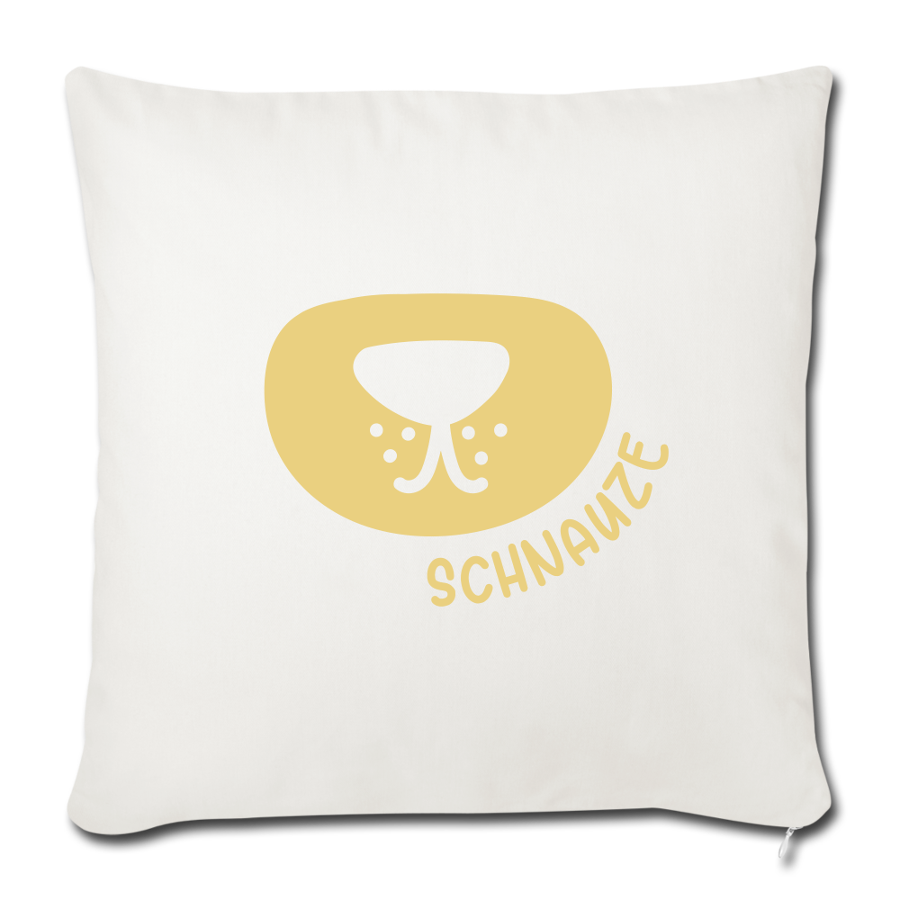 Schnauze - Sofakissen mit Füllung (45 x 45 cm) - natural white