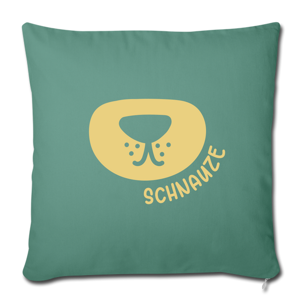 Schnauze - Sofakissen mit Füllung (45 x 45 cm) - cypress green