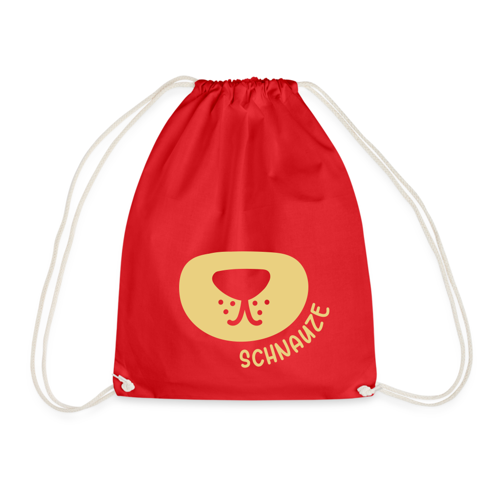 Schnauze - Turnbeutel - red