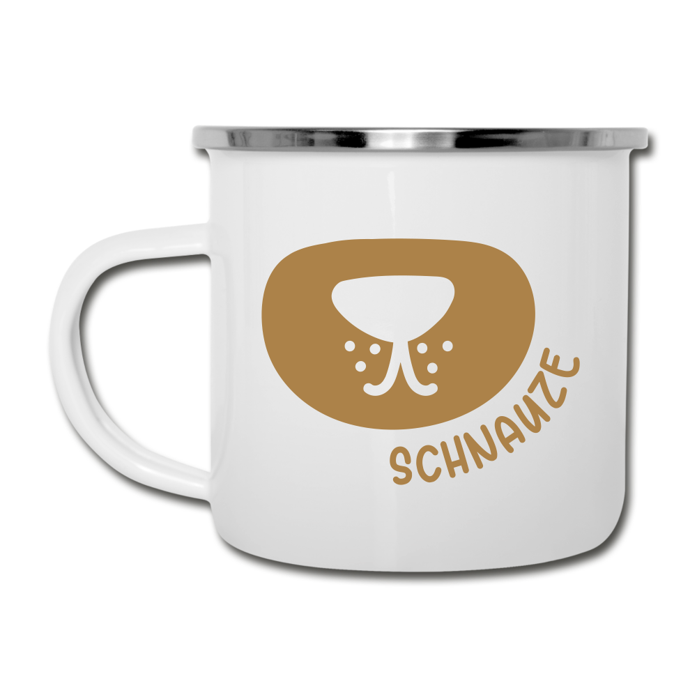 Schnauze - Emaille Tasse - white