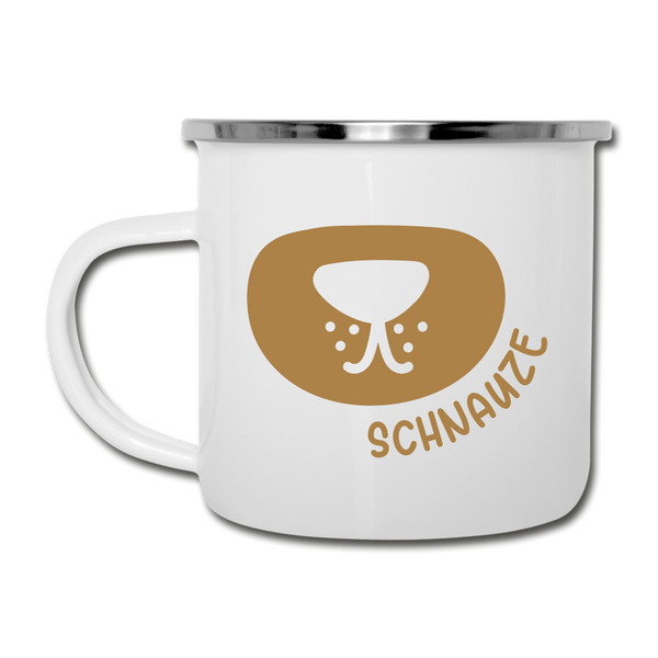 Schnauze - Emaille Tasse - white